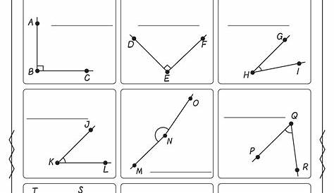 Acute Obtuse And Right Angles Worksheet