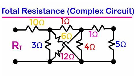 complicated circuit diagram resistance total open