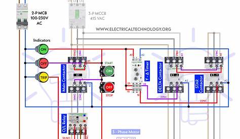 Star Delta Control Wiring Diagram With Timer - Wiring Diagram