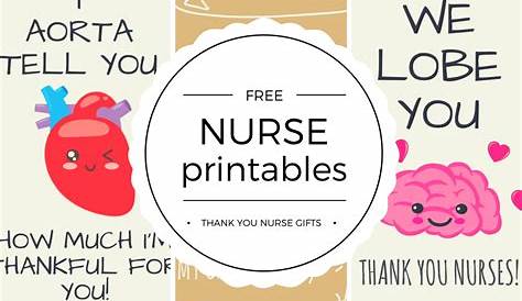 nurse thank you cards printable