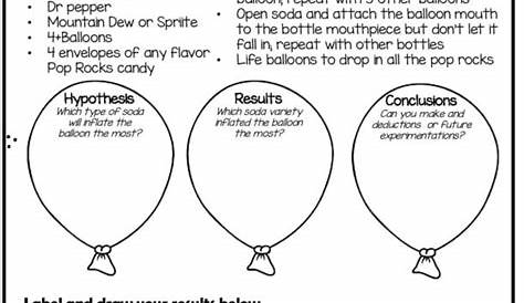 41 balloon rocket experiment worksheet - Worksheet Information