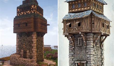 minecraft medieval tower design