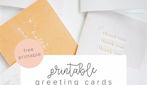 greeting cards free printable
