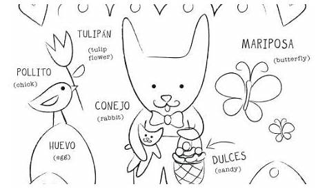¡Felices Pascuas! Bilingual Coloring Sheet {Printable} - | Preschool