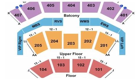 harrah's cherokee center seating chart
