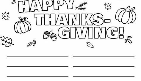'I Am Thankful For' Printables - 10 Unique Worksheets | Printabulls