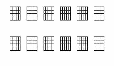 guitar chord chart blank printable