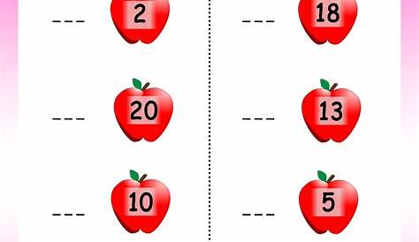 Numbers that comes before - Math Worksheets - MathsDiary.com