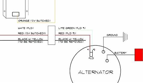 3 wire ford alternator wiring diagram