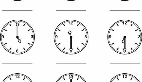 14 Best Images of Half Past Clock Worksheets - Half Past Telling Time
