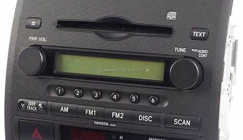 2010 Toyota Tacoma Radio or CD Player AM-FM-Single CD Radio with Face