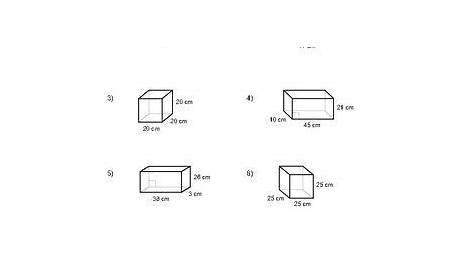 rectangular prism worksheets