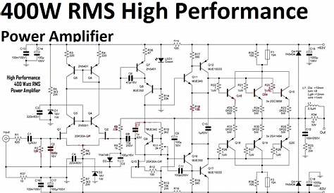 best audio power amplifier circuit diagram