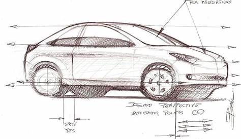 Car sketch tutorial sample | Car Design Education tips | Car design