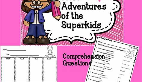 More Adventures of the Superkids, Graphic Organizers, Comprehension
