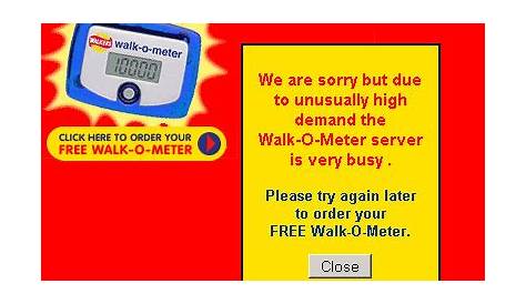 walk o meter user manual