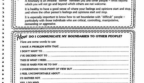 16 Best Images of Personal Boundaries Worksheet.pdf - Unhealthy
