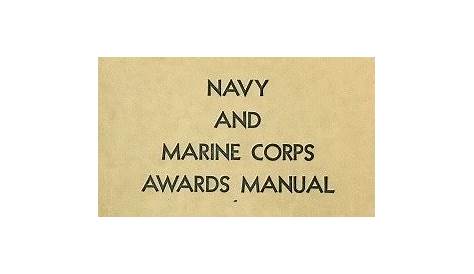 navy awards manual 2021