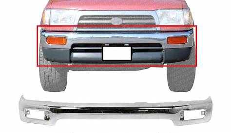 Front Bumper Chrome Steel Primed Valance For 96-98 Toyota 4Runner
