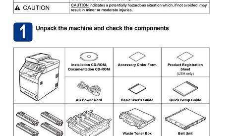BROTHER MFC-9460CDN ALL IN ONE PRINTER QUICK SETUP MANUAL | ManualsLib