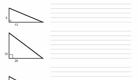 easy pythagorean theorem worksheet