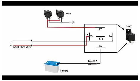 horn relay diagram wiring