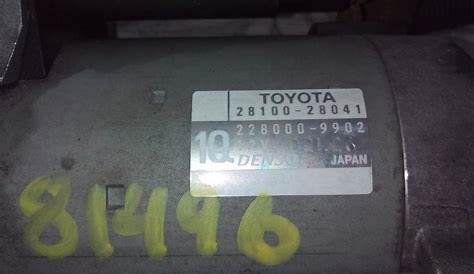 toyota camry 2009 starter