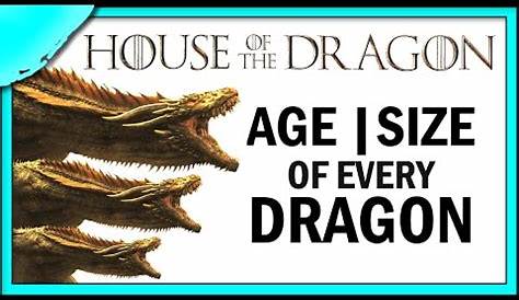 The Age and Size of Every Dragon in House of the Dragon - YouTube
