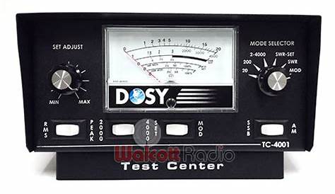 dosy test center tc 4001