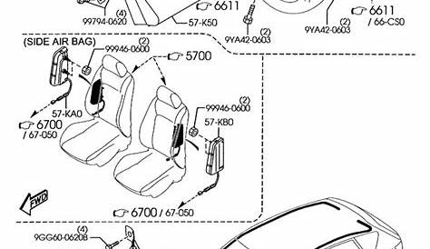 Mazda Mazda 3 Air Bag Impact Sensor. Crash - BP4K57K1XB | Jim Ellis