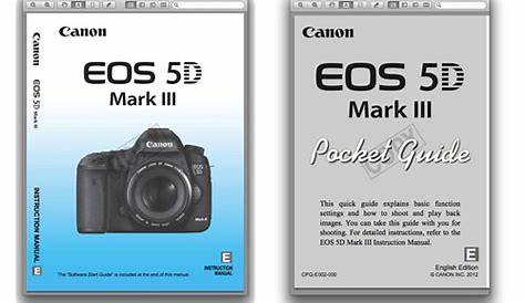 Canon 5D Mark III Manual — PDF Download Available Now