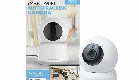 Merkury Innovations Smart Auto-Tracking Security Camera, WiFi - Walmart