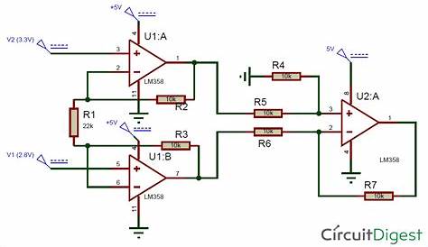 circuit diagram of op-amp
