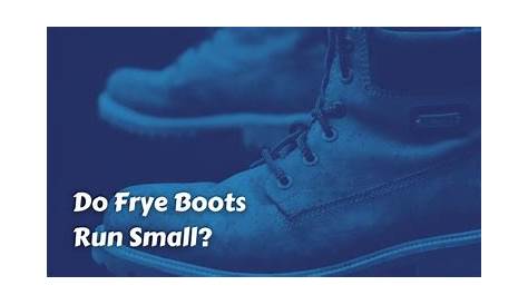 frye boot size chart