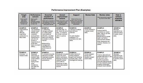 21+ Performance Improvement Plan Templates - Google Docs, Word, Pages, PDF