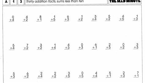 Printable Multiplication Mad Minute – PrintableMultiplication.com