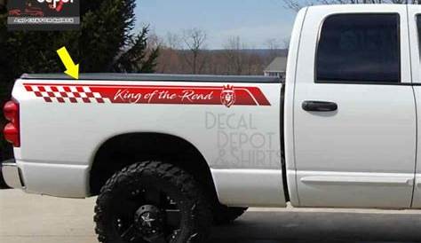 Decal Sticker Bed Side Stripes Set Chevy Silverado 1500 Truck Custom