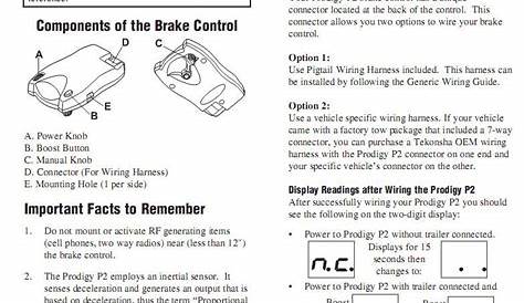 ©Brake Controllerprodigy P2 Brake Controller Manual ⭐⭐⭐⭐⭐ - Gasoline rc