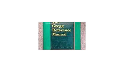 gregg reference manual online