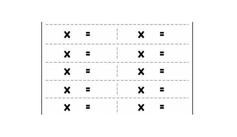 multiplication worksheet printable