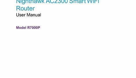 Nighthawk AC2300 Smart WiFi Router | Manualzz