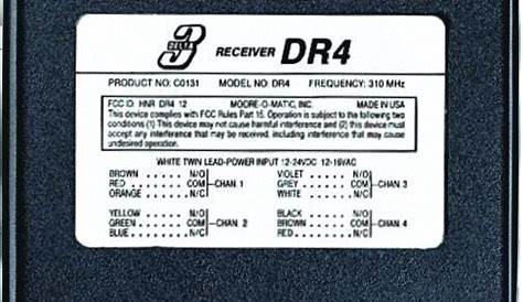 linear delta 3 receiver manual