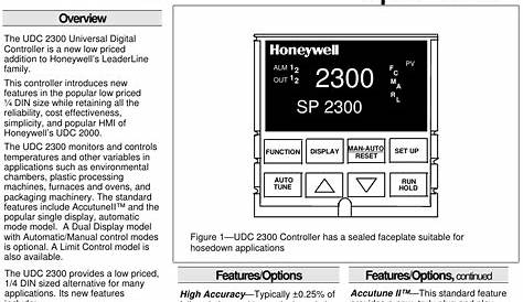 Honeywell UDC2300 User Manual To The 6739d5f4 d059 47ac 846c 79b31e2b5baa