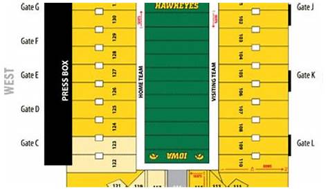 Kinnick Stadium seating chart | Iowa Hawkeyes Football | qctimes.com