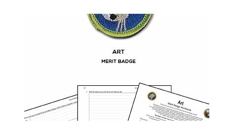 🎨 Art Merit Badge (WORKSHEET & REQUIREMENTS)