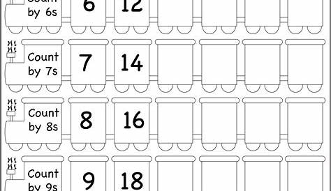 multiplication skip counting worksheet