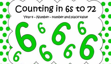 Counting in 6s to 72 | Teaching Resources