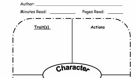 grade 3 finding character traits worksheet