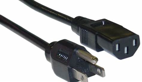 12ft Shielded Black Computer Power Cable