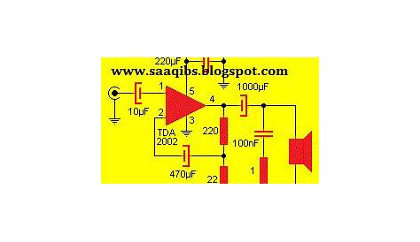 tda2002 amplifier circuit diagram